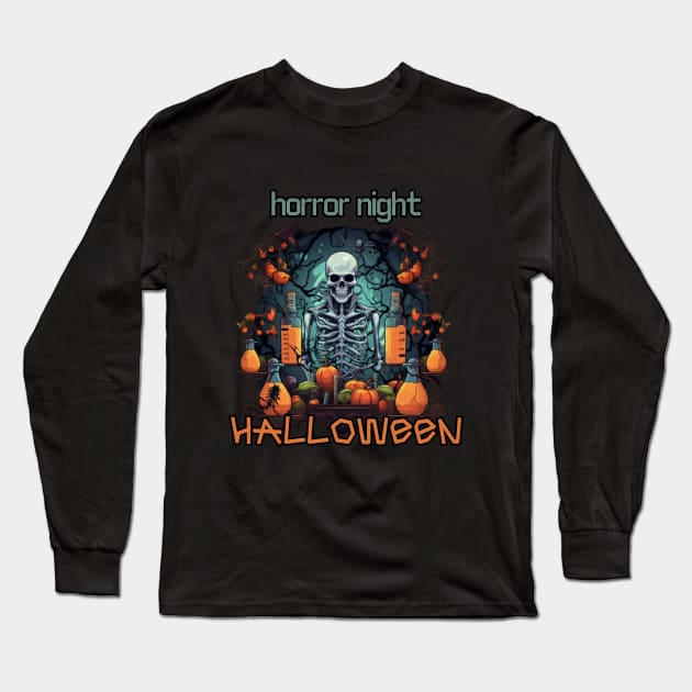 Horror night, HALLOWEEN, BIOTECHNOLOGIST Long Sleeve T-Shirt by Pattyld